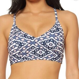 ♥️Jessica Simpson Venice Beach Printed Strappy Bikini Top - Women’s Small